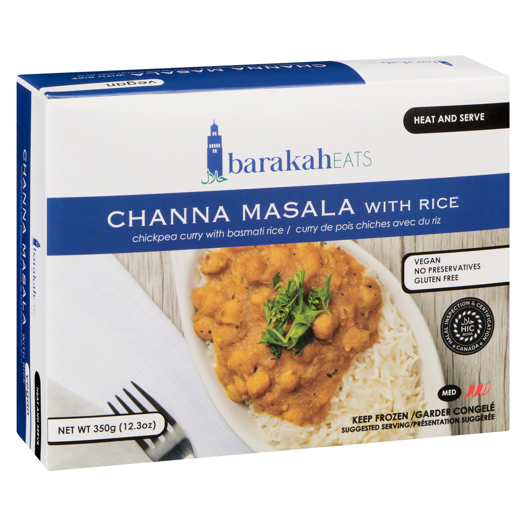Channa Masala With Rice